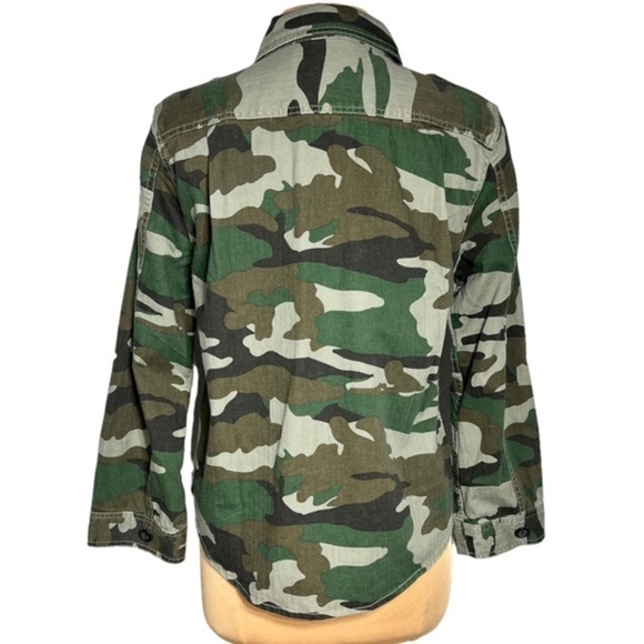 J.Crew camo green utility shacket size M - Picture 8 of 11